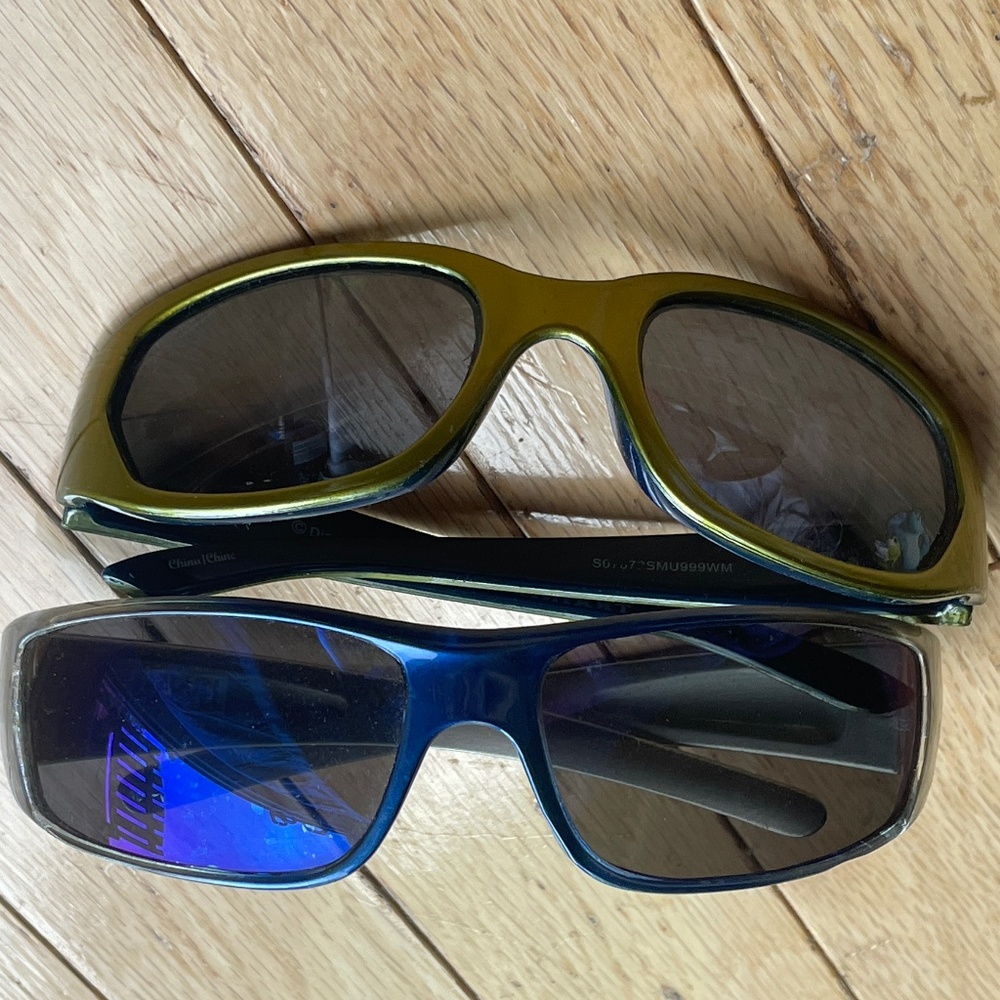 2 Pairs of Kids’ Character Sunglasses; Monsters Inc. and  Spider-Man